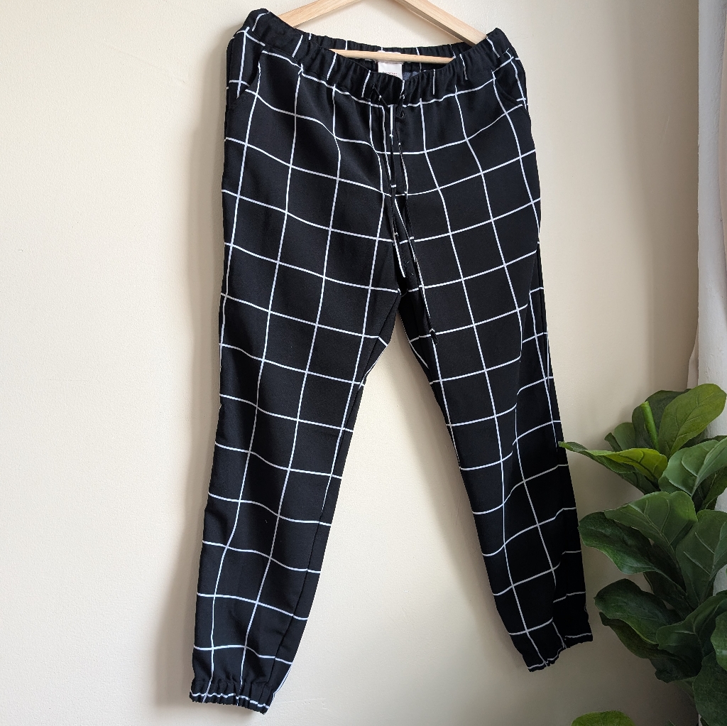 3 For 20 Merona Black And White Grid Pants
